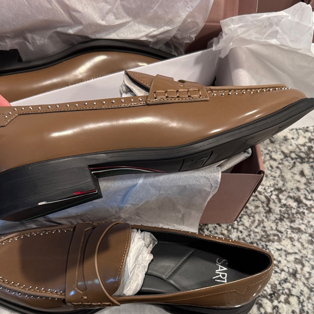 SARTO By Franco Sarto Brown Loafers - Picture 6 of 9